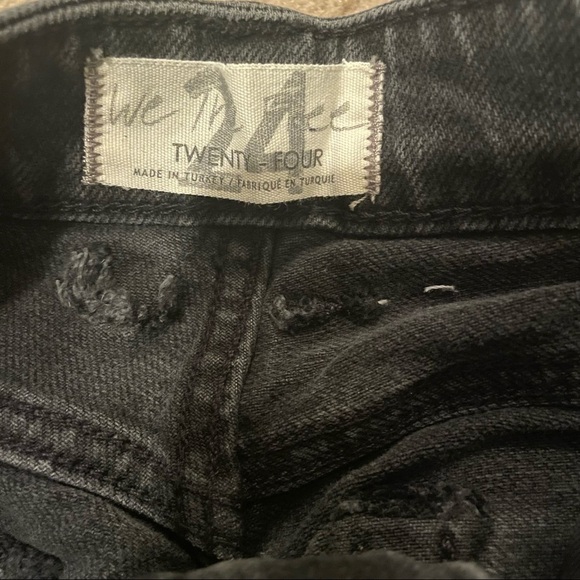 Free people We The Free Cuffed Slim Boyfriend Jean in Faded Black - Picture 4 of 14